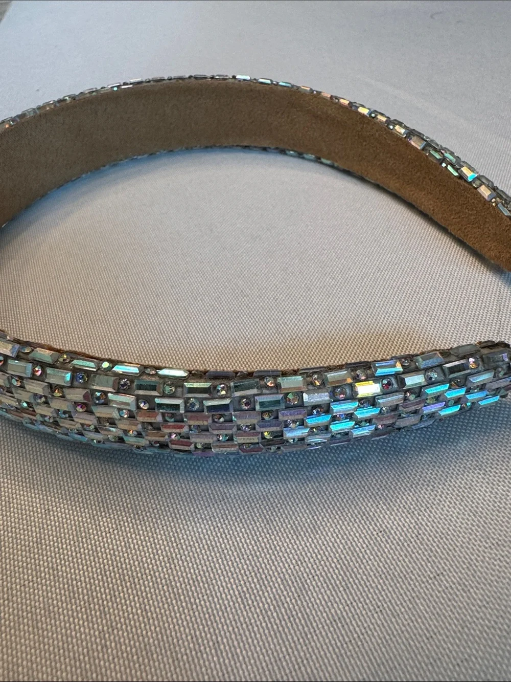 Beaded Iridescent Crystal Headband - Women Accessories